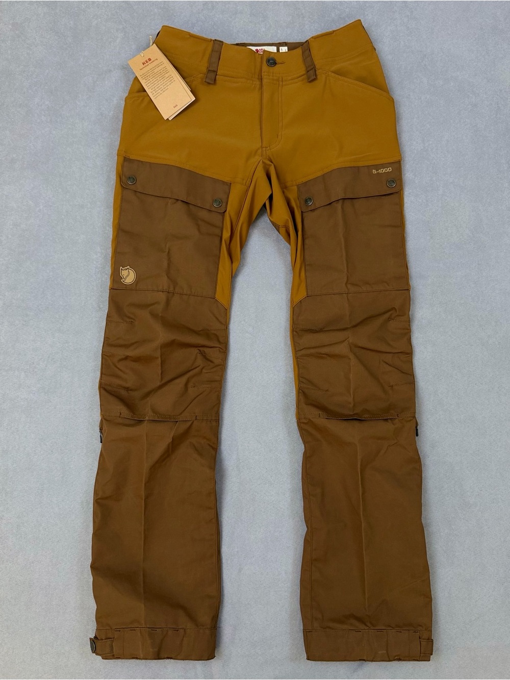 Fjallraven Keb Trousers Curved W G-1000 Women’s  US 29 NWT Brown